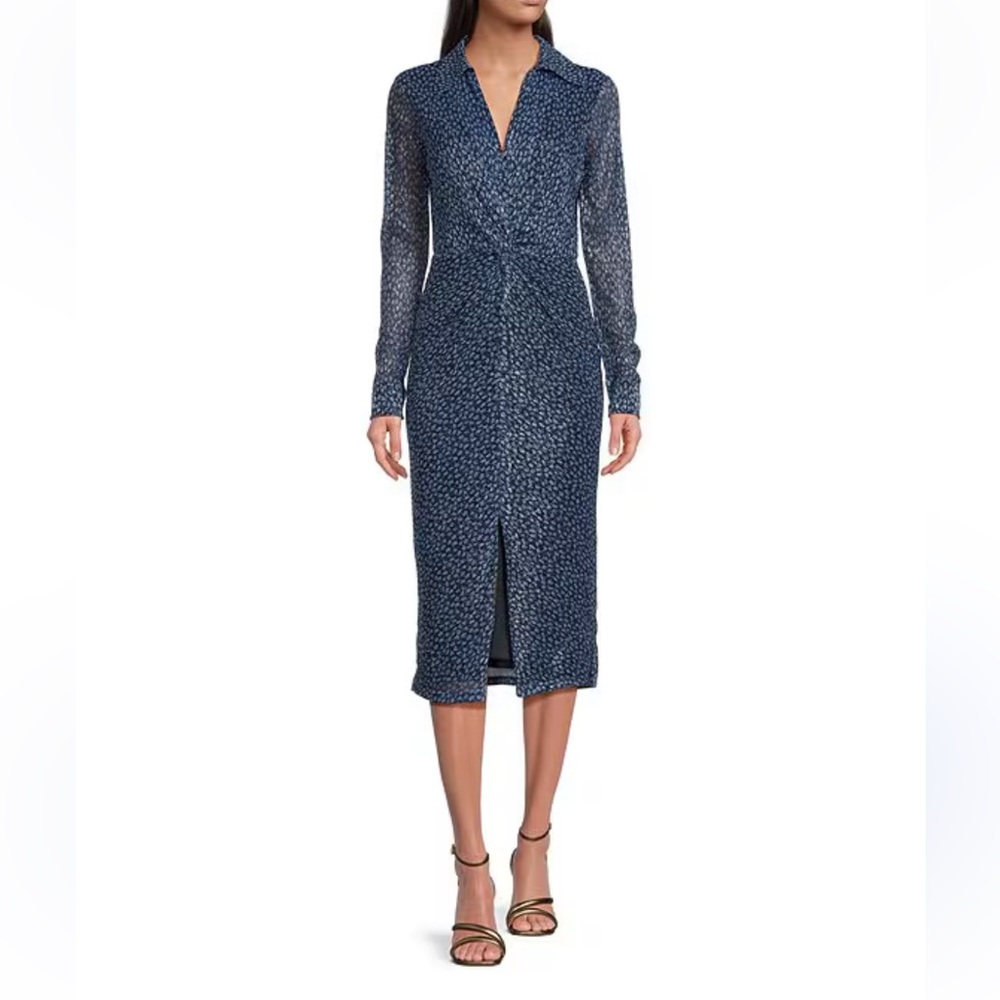 NWOT MICHAEL KORS Elegant Blue Midi Dress